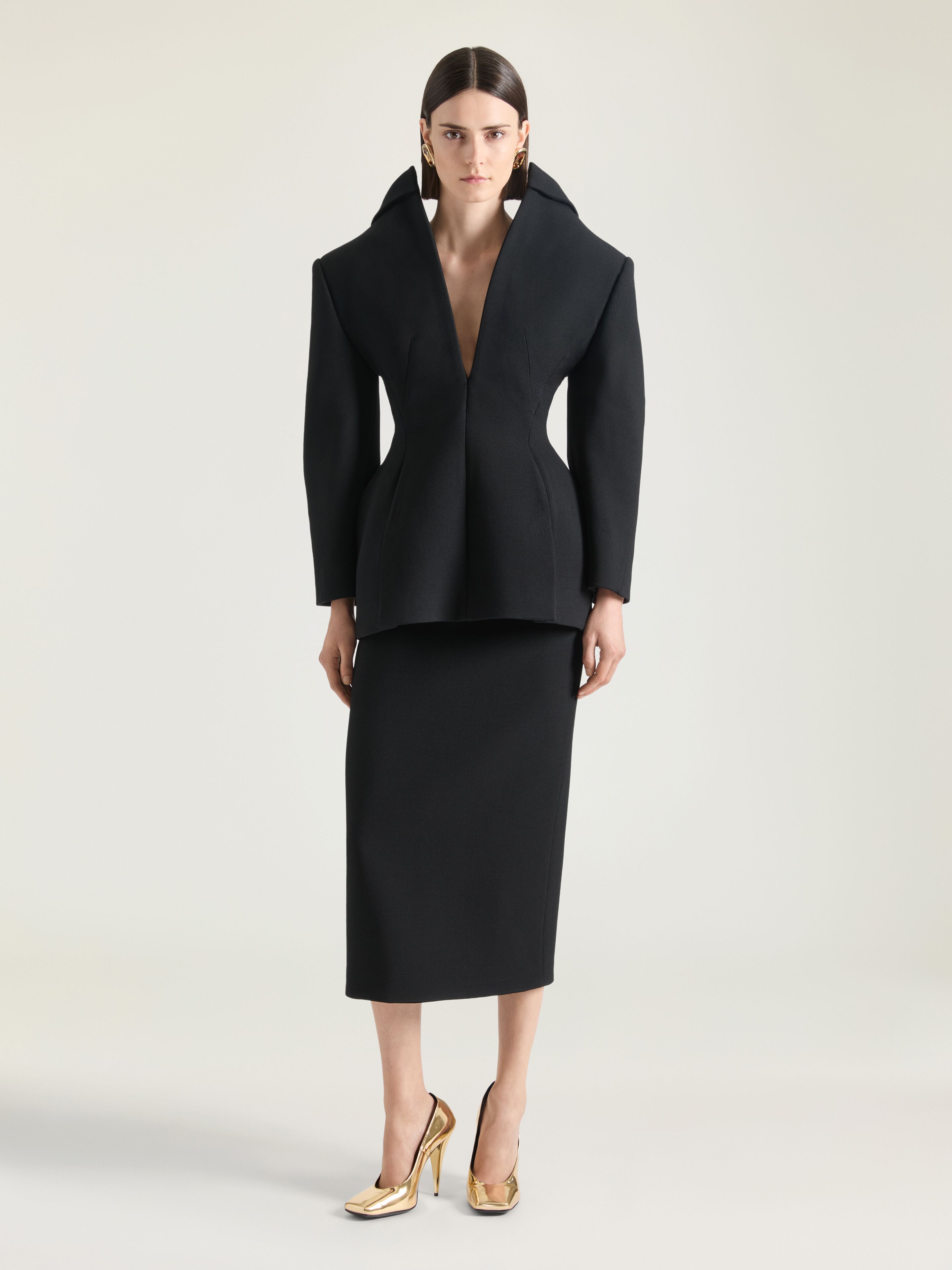 Back-to-front jacket in wool
